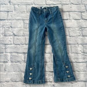 Vigoss Blue Flare Jeans with Heart Details